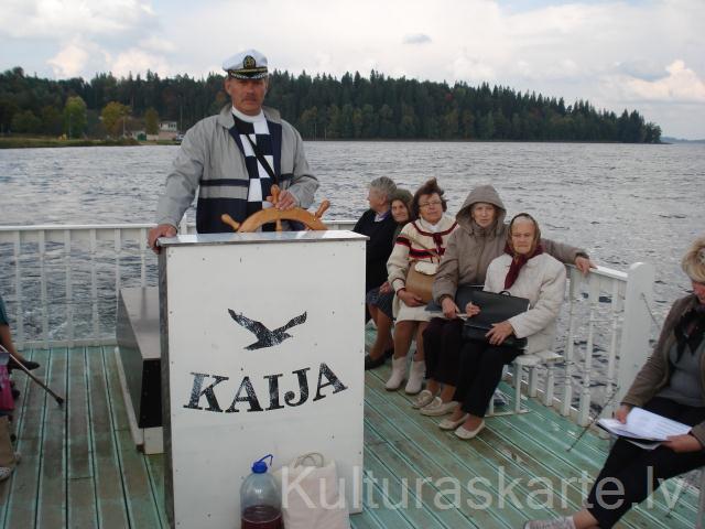 Izbrauciens pa Alūksnes ezeru ar plostu, 2013.g. sept.